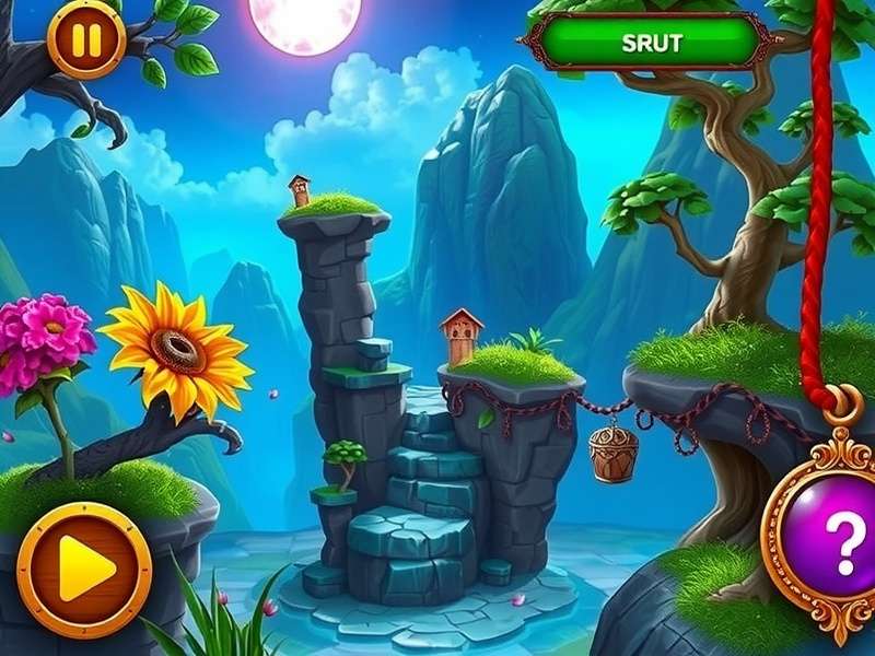 Dhamaka Magic Quest game screenshot showing magical landscape